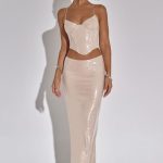 Larisa Maxi Skirt - Nude - Image 7