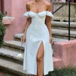 Courtney Midi Dress - Ivory