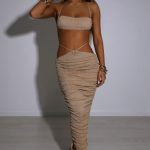 Valencia Maxi Skirt - Gold Sparkle - Image 3
