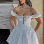 Penelope Mini Dress - Black/White