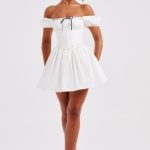 Penelope Mini Dress - Black/White - Image 5