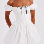 Penelope Mini Dress - Black/White - Image 6