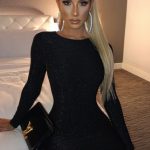 Rilee Mini Dress - Black Sparkle