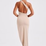 Saffira Midi Dress - Nude - Image 5