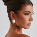 Azra Earrings - Ivory/Gold
