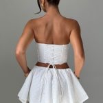 Winnie Mini Skirt - Ivory - Image 2