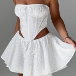 Winnie Mini Skirt - Ivory - Image 3