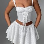 Winnie Mini Skirt - Ivory - Image 4