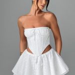Winnie Mini Skirt - Ivory - Image 5