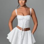 Winnie Mini Skirt - Ivory - Image 10