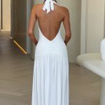 Melania Maxi Dress - White - Image 3