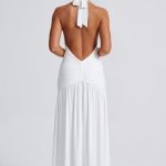 Melania Maxi Dress - White - Image 9