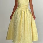 Saoirse Midi Dress - Lemon - Image 3