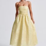 Saoirse Midi Dress - Lemon - Image 8