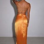 Sienna Maxi Skirt - Tangerine - Image 3