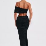 Zina Midi Skirt - Black - Image 6
