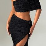 Zina Midi Skirt - Black - Image 16