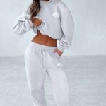 Studio Sweatpants - Light Grey/White - Image 5