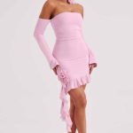 Alix Mini Dress - Pink - Image 3