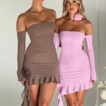 Alix Mini Dress - Pink - Image 5