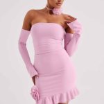 Alix Mini Dress - Pink - Image 7