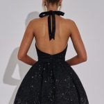 Pippa Mini Dress - Black Sparkle - Image 2