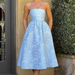 Saoirse Midi Dress - Blue - Image 8