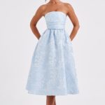 Saoirse Midi Dress - Blue - Image 9