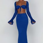 Astrid Maxi Skirt - Blue - Image 4