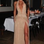 Melania Maxi Dress - Gold Sparkle
