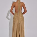 Melania Maxi Dress - Gold Sparkle - Image 9