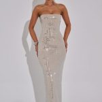 Neriah Maxi Dress - Nude - Image 6