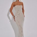 Neriah Maxi Dress - Nude - Image 8