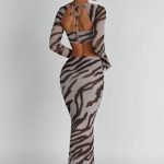 Astrid Maxi Skirt - Zebra Print - Image 3