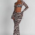 Astrid Maxi Skirt - Zebra Print - Image 7