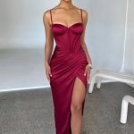 Despina Maxi Dress - Wine - Image 3