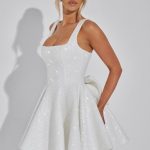 Dorothy Mini Dress - Ivory - Image 4