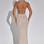 Zayde Maxi Dress - Nude - Image 2