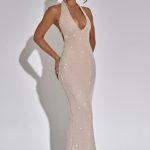 Zayde Maxi Dress - Nude - Image 3
