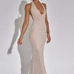 Zayde Maxi Dress - Nude - Image 4