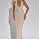 Zayde Maxi Dress - Nude - Image 5