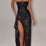 Dhalia Maxi Dress - Black Sparkle