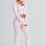 Portia Knit Hoodie - Pink - Image 14