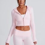 Portia Knit Hoodie - Pink - Image 23