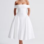 Miranda Midi Dress - Ivory - Image 9
