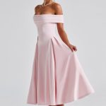 Miranda Midi Dress - Blush - Image 6
