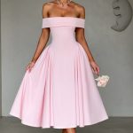 Miranda Midi Dress - Blush - Image 9