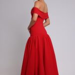 Wilhelmina Midaxi Dress - Red - Image 3