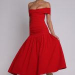Wilhelmina Midaxi Dress - Red - Image 4