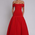 Wilhelmina Midaxi Dress - Red - Image 6